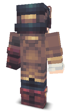Back angle of Minecraft Skin of coderbot