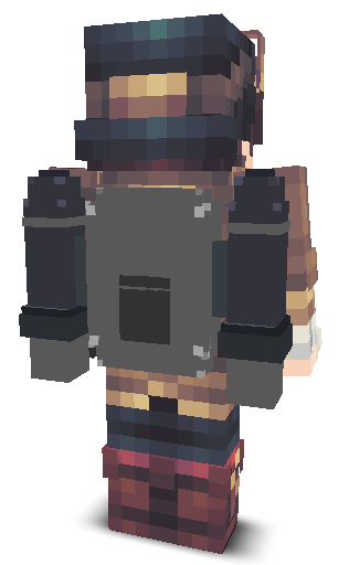 Back angle of Minecraft Skin of coderbot