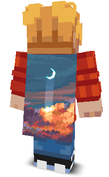 Back angle of Minecraft Skin of Promax8