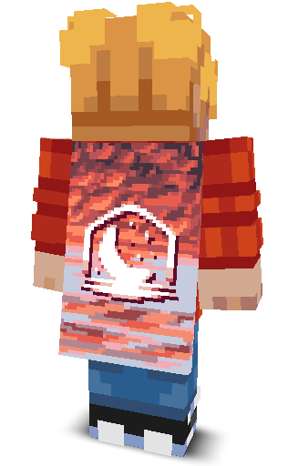 Back angle of Minecraft Skin of Promax8