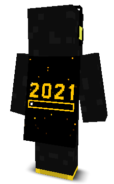 Back angle of Minecraft Skin of Apex