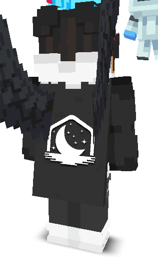 Back angle of Minecraft Skin of Aceify