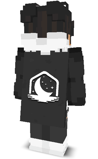 Back angle of Minecraft Skin of Aceify
