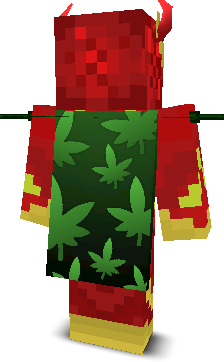 Back angle of Minecraft Skin of TrentinTheKid