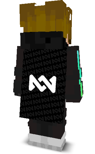 Back angle of Minecraft Skin of Delta