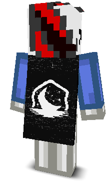 Back angle of Minecraft Skin of Blackjack