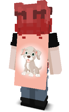 Back angle of Minecraft Skin of Deemons