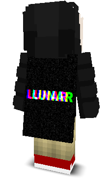 Back angle of Minecraft Skin of Jordan