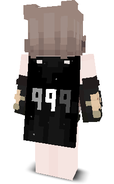 Back angle of Minecraft Skin of Kiss_