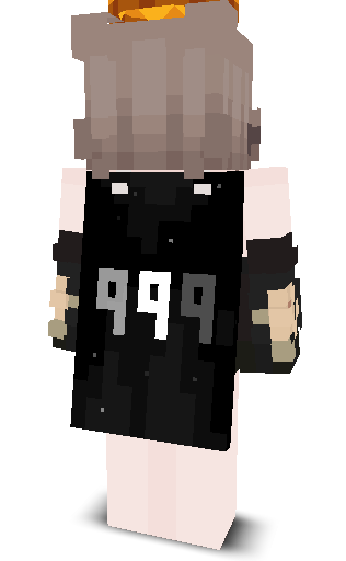 Back angle of Minecraft Skin of Kiss_