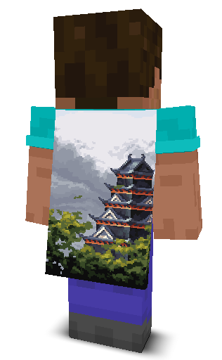 Back angle of Minecraft Skin of Anakn