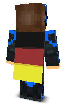 Back angle of Minecraft Skin of Prestige_PvP