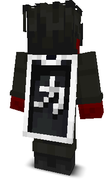 Back angle of Minecraft Skin of Sanity