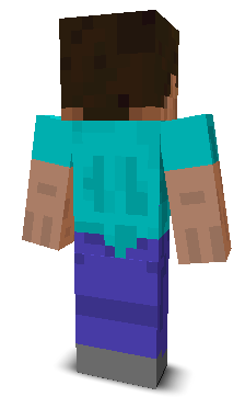 Back angle of Minecraft Skin of phvse