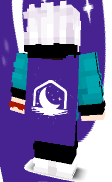 Visão traseira da skin de Minecraft de TheBroZane