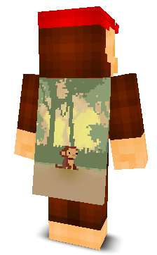 Back angle of Minecraft Skin of lancie