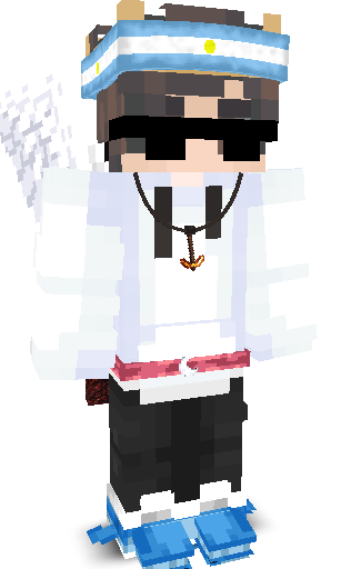 Front angle of Minecraft Skin of BilbaoX