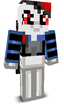 Front angle of Minecraft Skin of Blackjack
