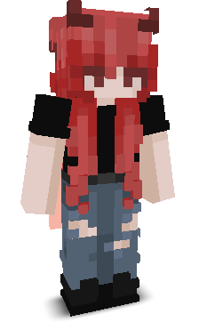 Front angle of Minecraft Skin of Deemons