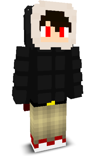 Front angle of Minecraft Skin of Jordan