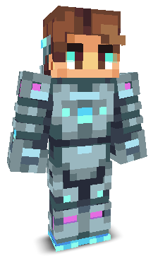 Front angle of Minecraft Skin of Vectrix
