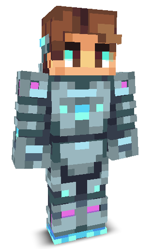 Front angle of Minecraft Skin of Vectrix