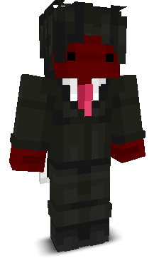 Front angle of Minecraft Skin of Sanity