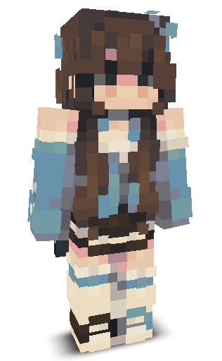 Front angle of Minecraft Skin of Cakady