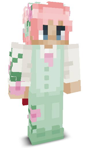 Front angle of Minecraft Skin of H0LDING