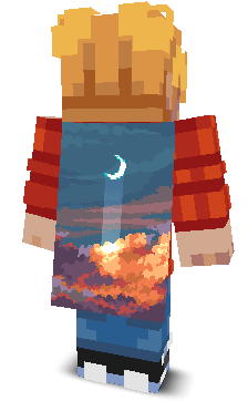 Back angle of Minecraft Skin of emilart