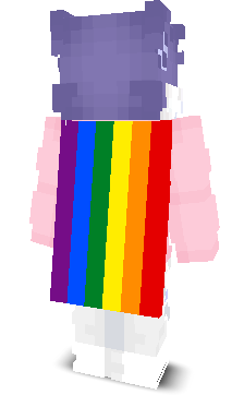 Back angle of Minecraft Skin of 1avy