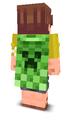 Back angle of Minecraft Skin of mlgboi