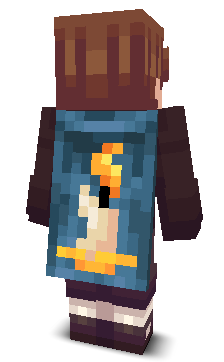 Back angle of Minecraft Skin of mlgboi