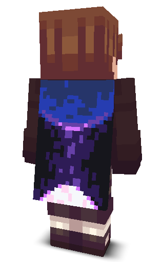 Back angle of Minecraft Skin of mlgboi