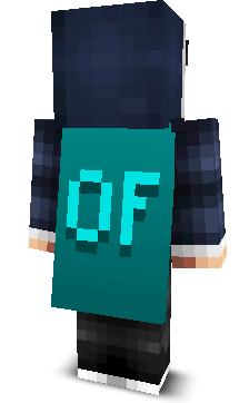 Back angle of Minecraft Skin of Asyc