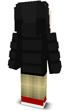 Back angle of Minecraft Skin of Jordan