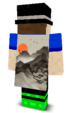 Back angle of Minecraft Skin of R0berto