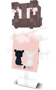 Back angle of Minecraft Skin of luvs