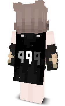 Back angle of Minecraft Skin of Kiss_