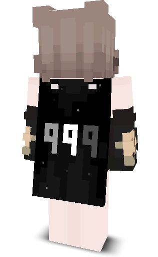 Back angle of Minecraft Skin of Kiss_