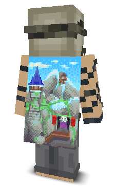 Back angle of Minecraft Skin of solike