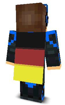 Back angle of Minecraft Skin of Prestige_PvP