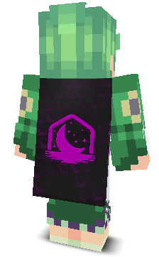 Back angle of Minecraft Skin of Zenection