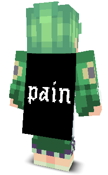 Back angle of Minecraft Skin of Zenection