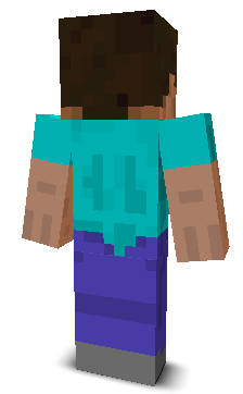 Back angle of Minecraft Skin of mosesmoses