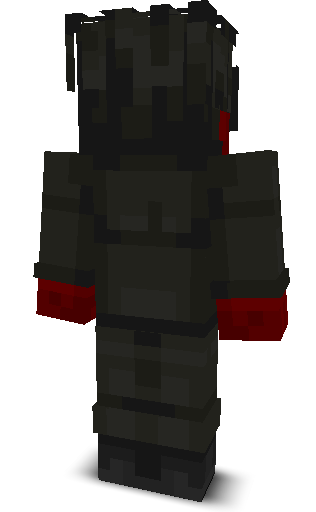 Back angle of Minecraft Skin of Sanity