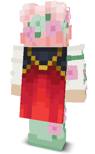 Back angle of Minecraft Skin of H0LDING