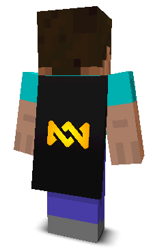 Back angle of Minecraft Skin of phvse