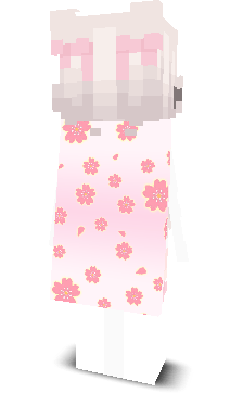 Back angle of Minecraft Skin of Daeya