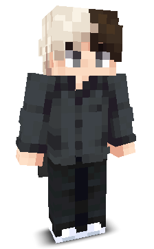 Front angle of Minecraft Skin of Zuxt